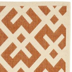 Poolside Terracotta/Bone Indoor/Outdoor Area Rug (2'4 x 9'11) Safavieh Runner Rugs