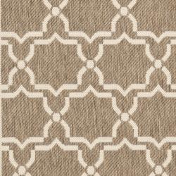 Poolside Brown/Bone Indoor/Outdoor Polypropylene Rug (2'4" x 6'7") Safavieh Runner Rugs