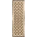 Safavieh Poolside Brown/ Bone Indoor Outdoor Rug - 2'4 x 6'7