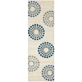 Safavieh Handmade Soho Celeste Ivory New Zealand Wool Rug - 2'6" x 8'