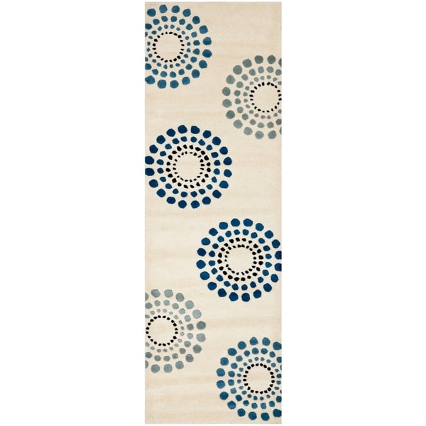 Safavieh Handmade Soho Celeste Ivory New Zealand Wool Rug - 2'6" x 8'