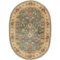 Safavieh Handmade Jaipur Blue/ Beige Wool Rug (4'6 x 6'6 Oval) - 4'6' x 6'6 oval