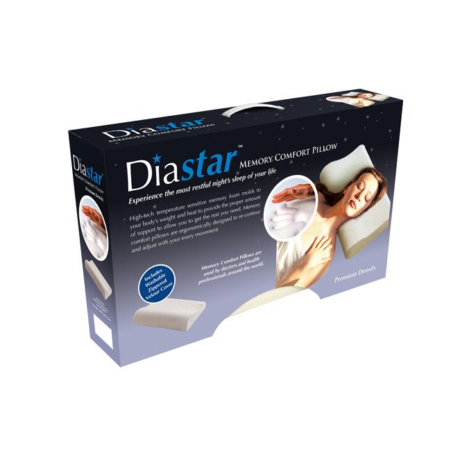 Diastar Premium Density Memory Comfort Pillows