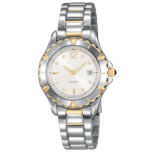 Seiko Womens Diamond Two tone Steel Quartz Watch