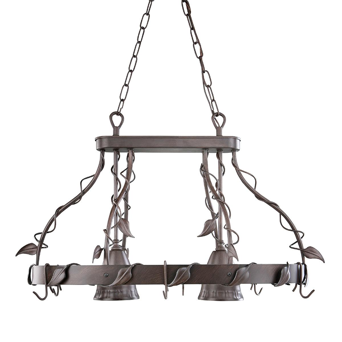 Indoor 2 Light Antique Bronze Island Pot Rack Free Indoor 2 Light Antique Bronze Island Pot Rack
