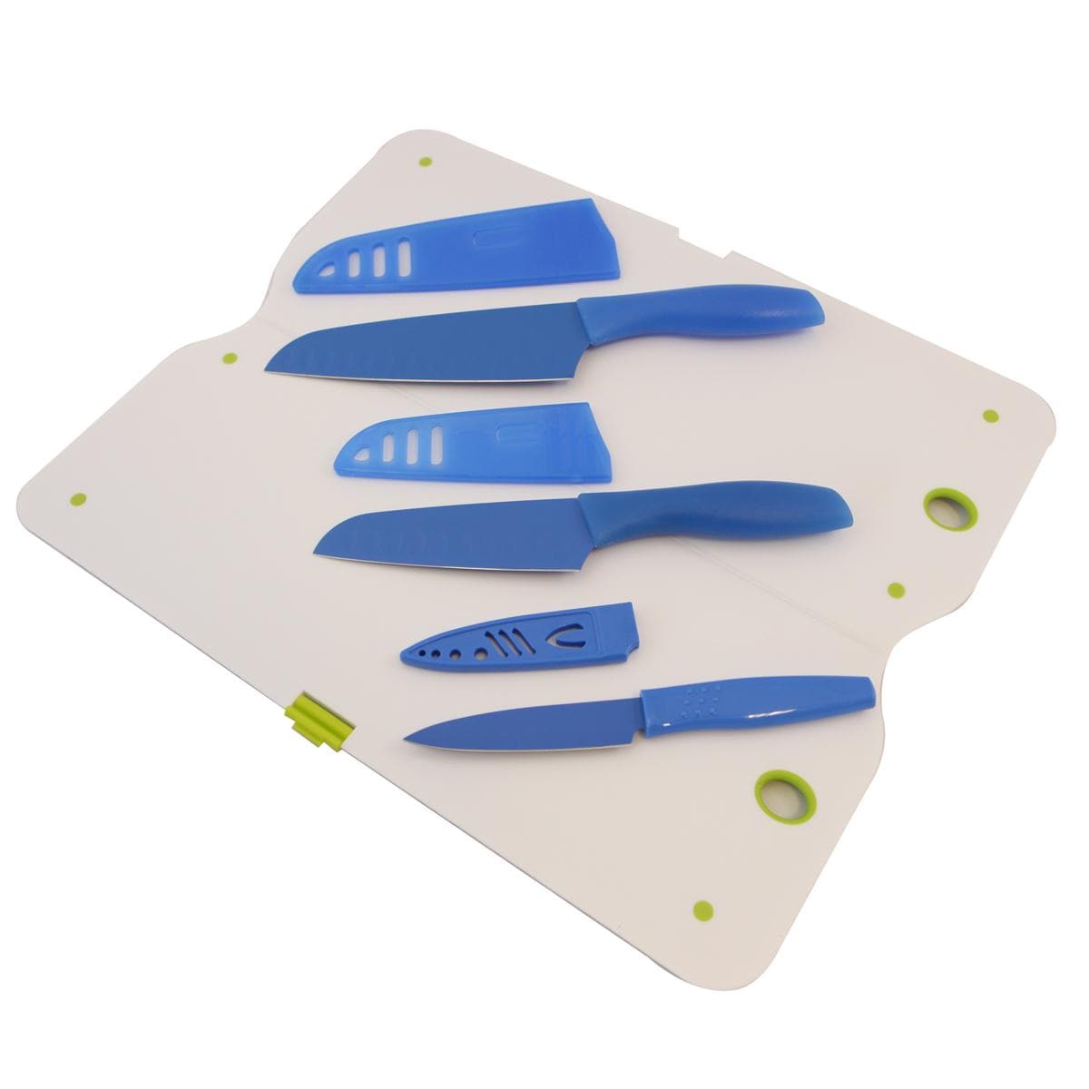 Silvermark Blue 7 piece Santoku and Parer Set Silvermark Cutlery Sets