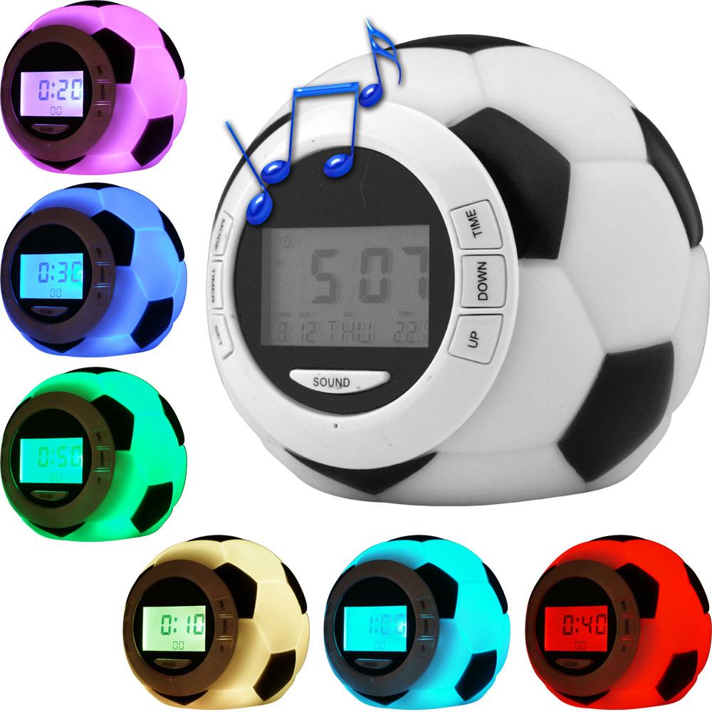 Color Changing Soccer Alarm Clock Free Shipping On Orders Over 45