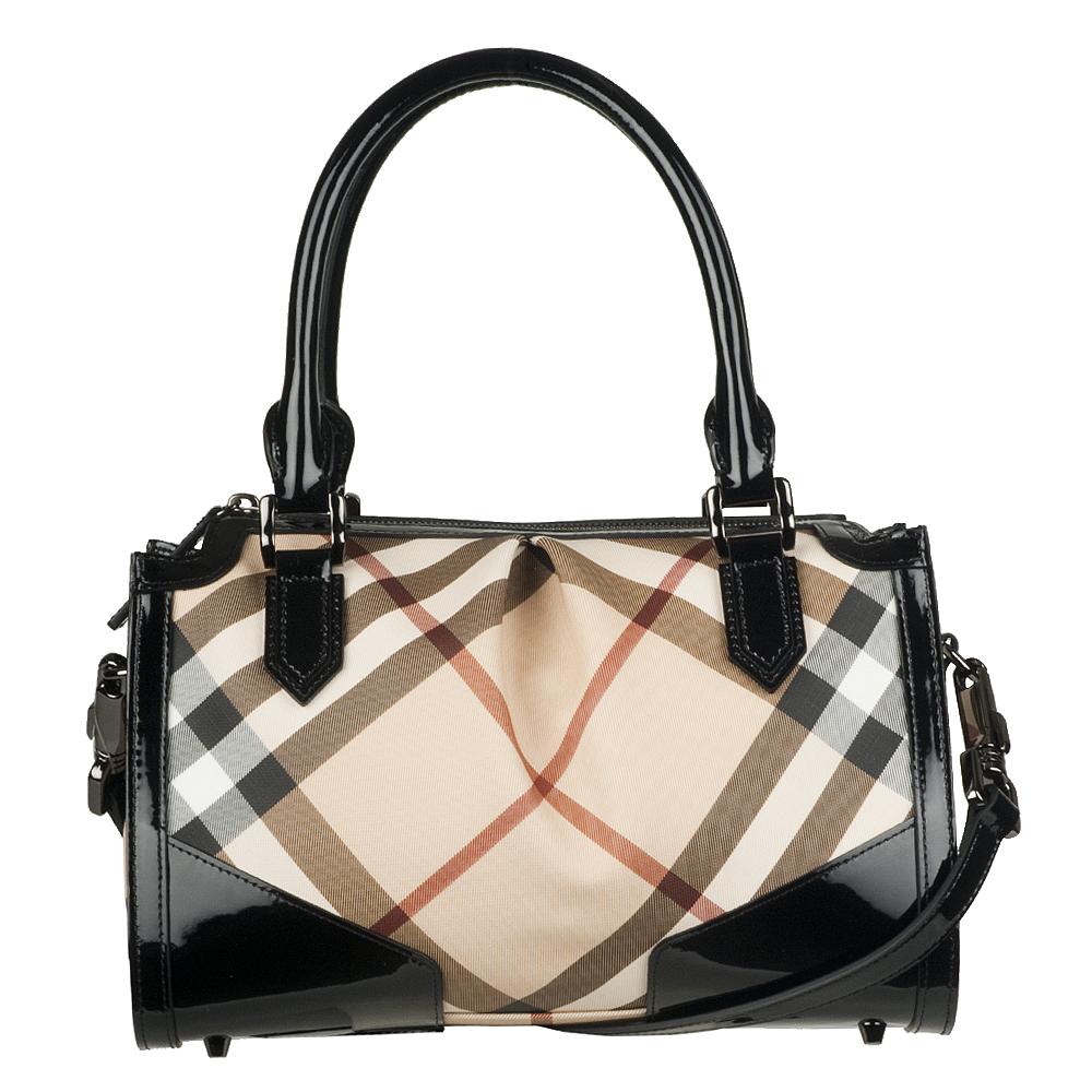 Burberry Pilgrim PVC Plaid Satchel  