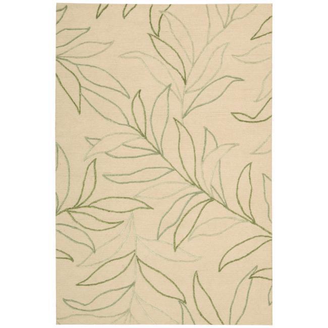Nourison Sorrento Gold Floral Wool Rug - 8' x 10'