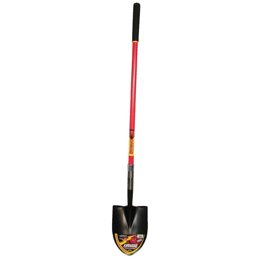 Razorback Round Point Shovel with Fiberglass Handle