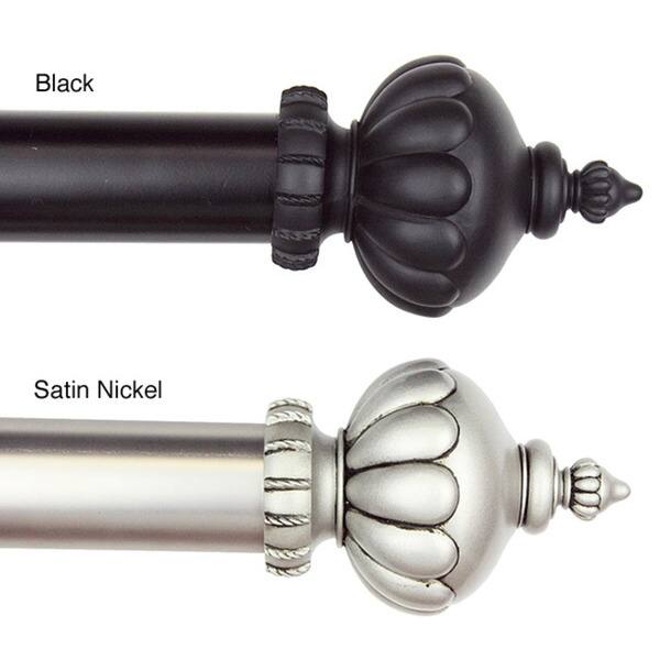 Shop Stately 165 215 Inch Adjustable Curtain Rod Set Free
