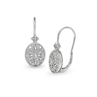 Dangling Earrings Find Great Jewelry Deals Ping At Db Designs Sterling Silver Diamond Accent Filigree Oval Leverback Drop Earrings