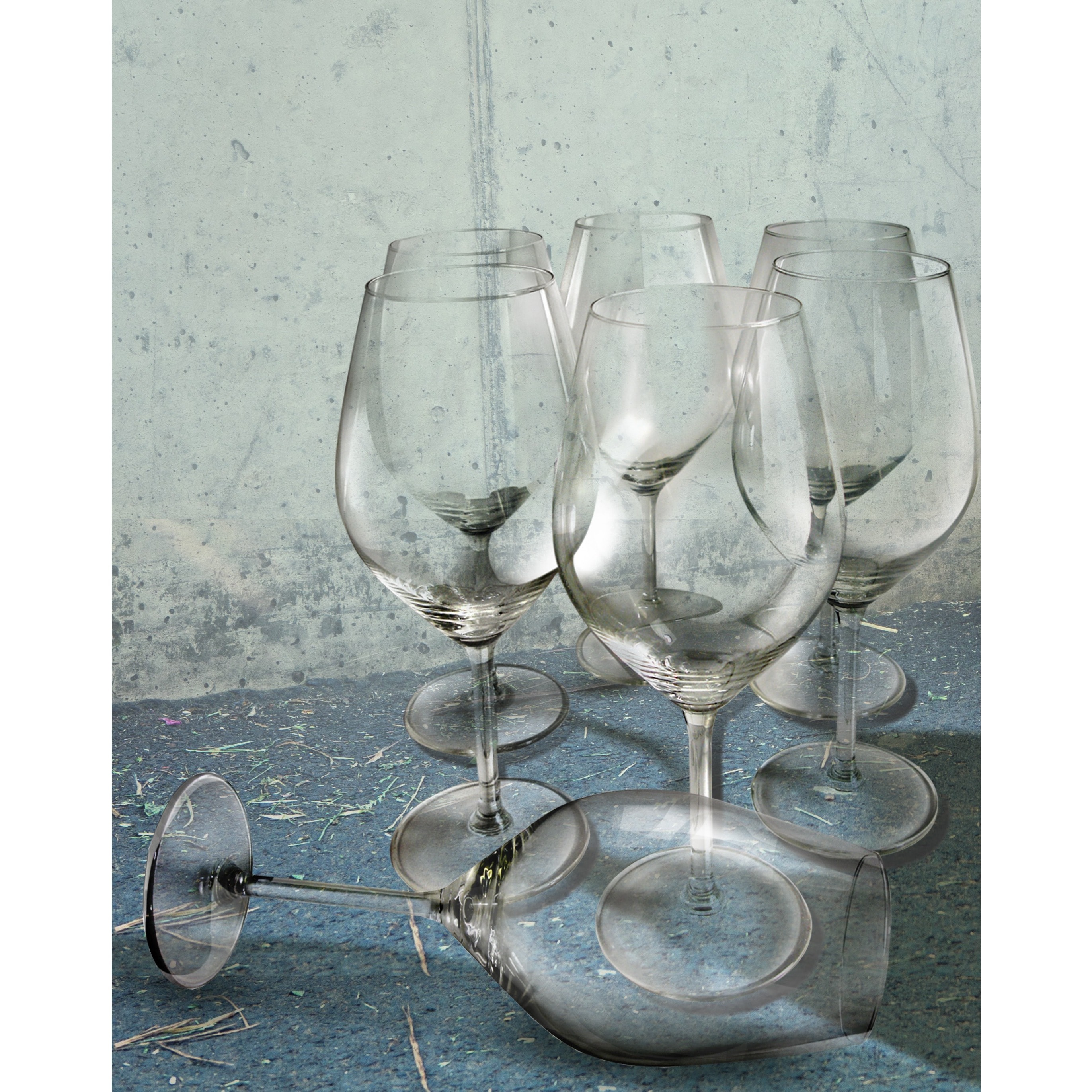 TABLE 12 6 - Piece 16.5oz. Lead Free Crystal Drinking Glass