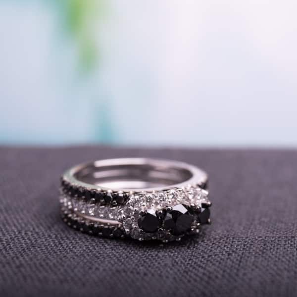 Diamond Wedding Band in 10K White Gold Size-10.5 G-H,I2-I3 1/10 cttw, Diamond Wedding Band in 10K White Gold Size-10.5 G-H,I2-I3 1/10 cttw,