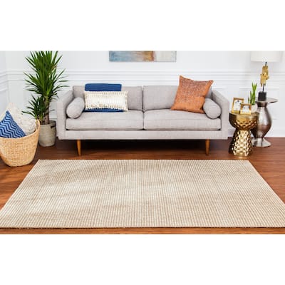 Jani Lhasa Ribbed Loop Wool and Jute Rug