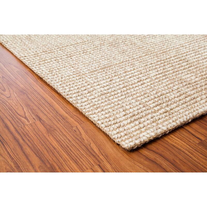 Jani Lhasa Ribbed Loop Wool and Jute Rug On Sale Bed Bath & Beyond 6605488