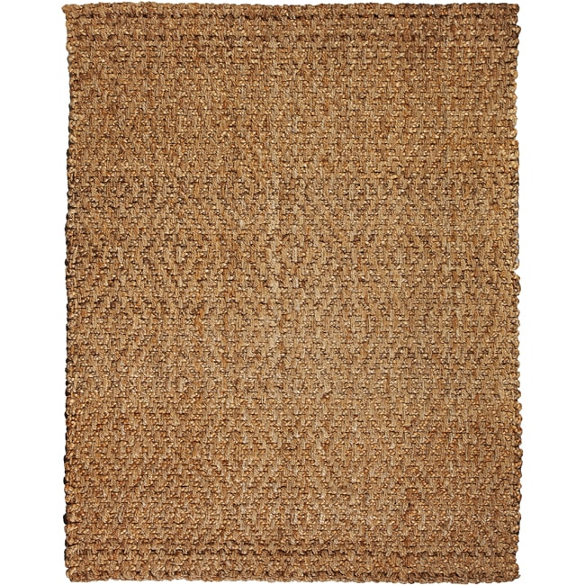 Hand woven Lotus Jute Diamond Rug (4 X 6)