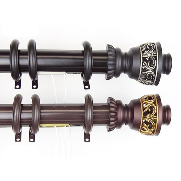 Shop Instyledesign Scroll Decorative Traverse Rod With Center Open
