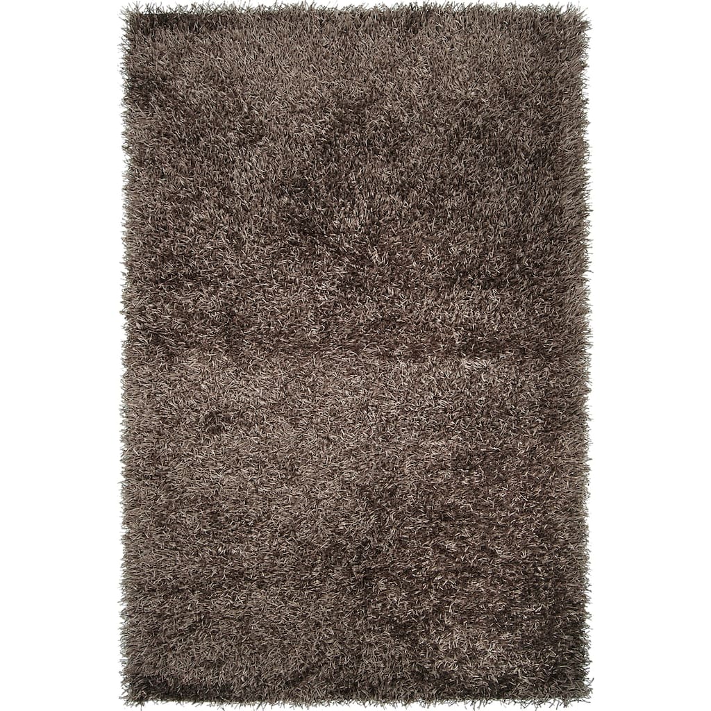 Hand-woven Brown Juncal Soft Shag Area Rug - 1'9" x 2'10" - 1'9" x 2'10"