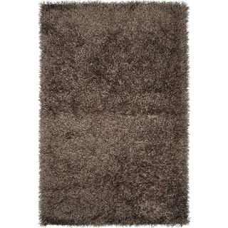 Hand-woven Brown Juncal Soft Shag Area Rug - 1'9" x 2'10" - 1' 9" x 2' 10"