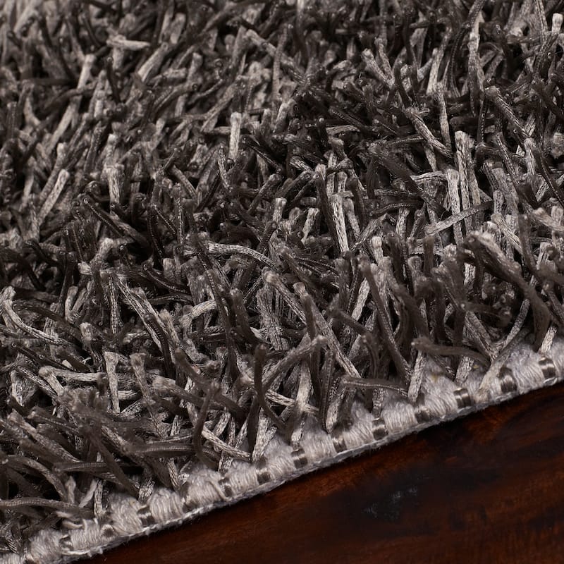 Hand-woven Brown Juncal Soft Shag Area Rug - 1'9" x 2'10" - 1'9" x 2'10"