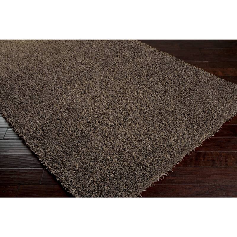 Hand-woven Brown Juncal Soft Shag Area Rug - 1'9" x 2'10" - 1'9" x 2'10"