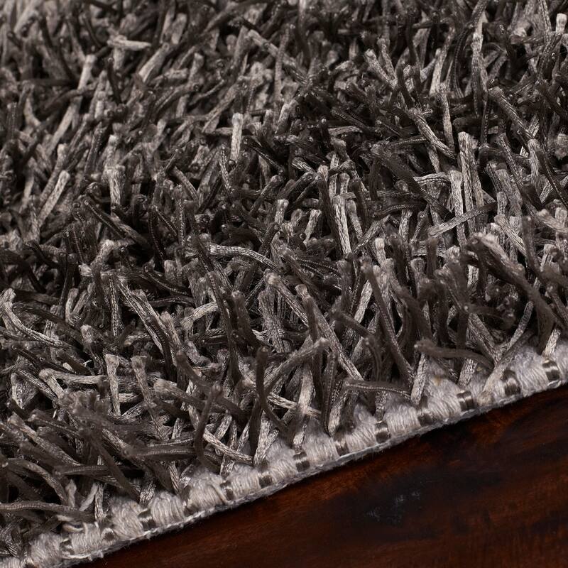 Hand-woven Brown Juncal Soft Shag Area Rug - 1'9" x 2'10" - 1'9" x 2'10"