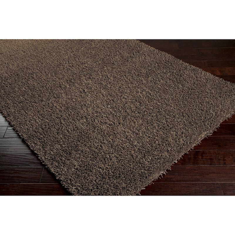 Hand-woven Brown Juncal Soft Shag Area Rug - 1'9" x 2'10" - 1'9" x 2'10"