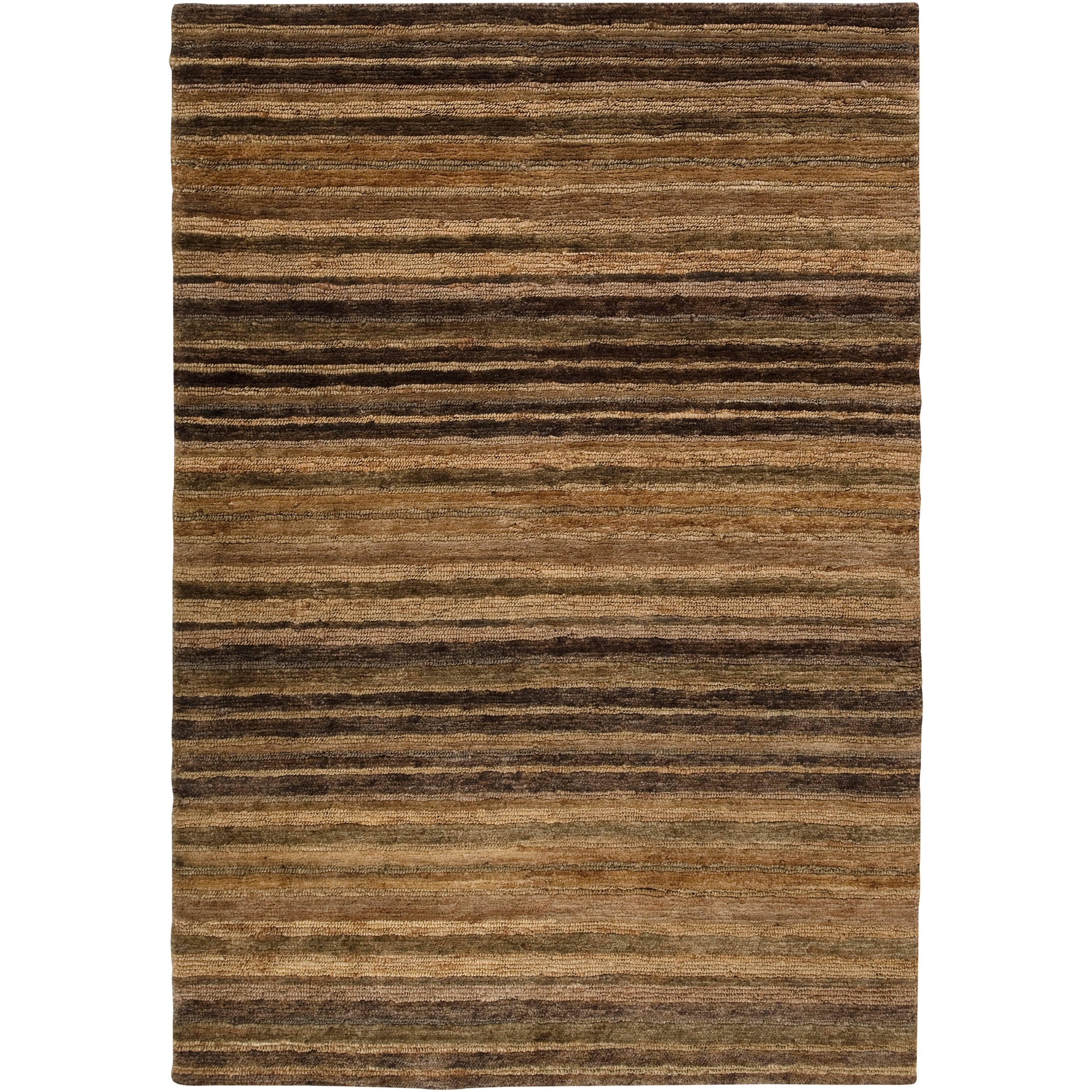 Hand woven Brown Trinidad Natural Fiber Hemp Rug (5 X 8)