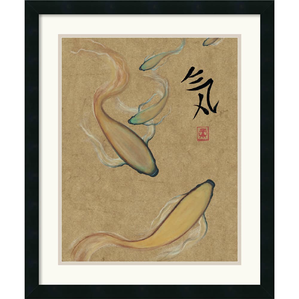 Barbara Psimas Energy I (Gold) Framed Art Print