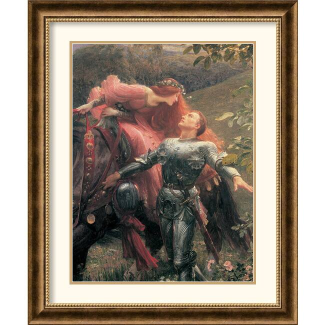 Sir Frank Bernard Dicksee 'La Belle Dame Sans Merci (Detail)' Framed Art Print