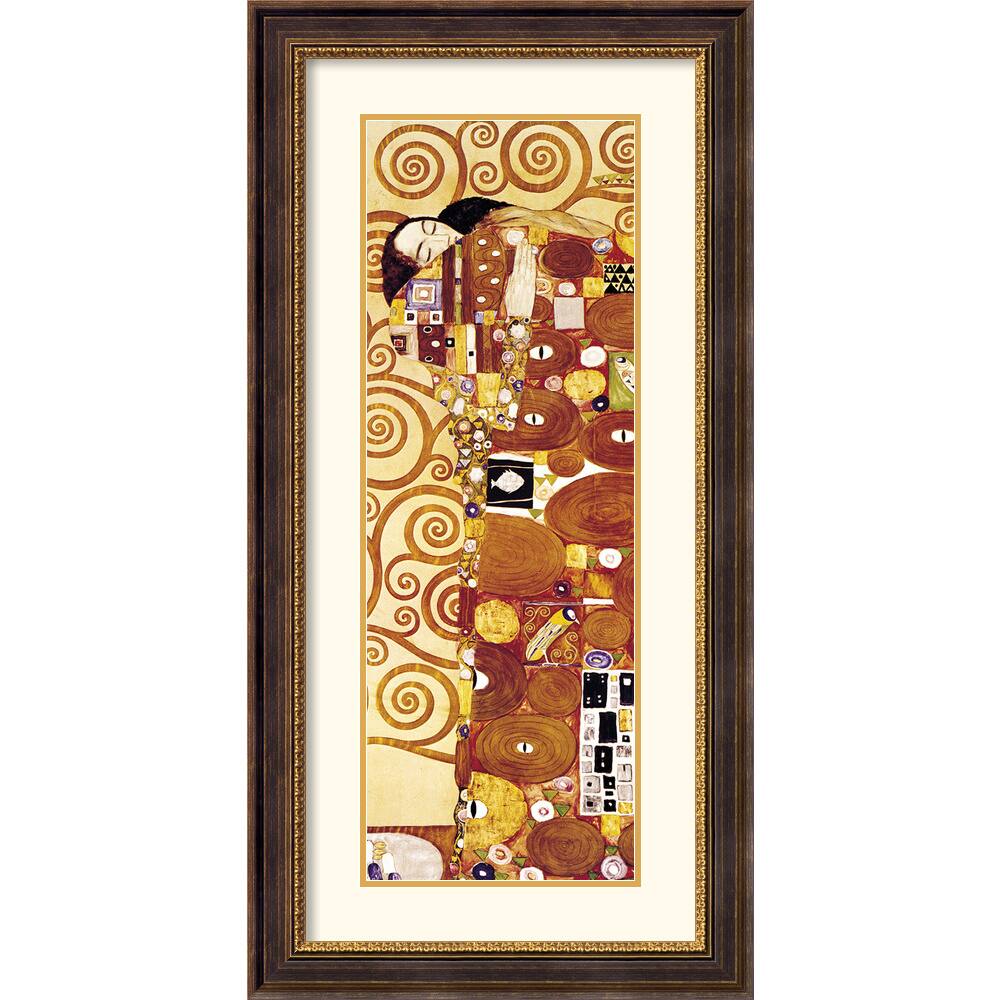 Gustav Klimt 'The Fulfillment (Die Erfullung) Detail' Framed Art Print