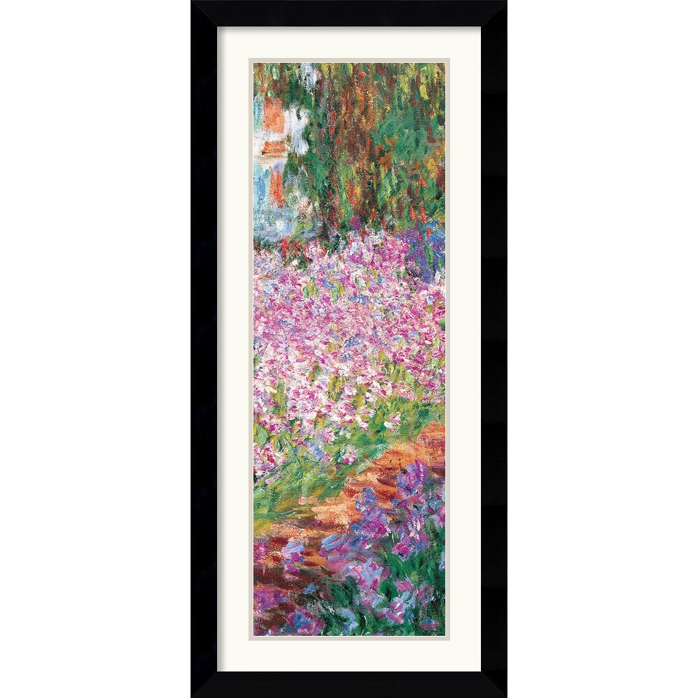 Claude Monet 'Garden in Giverny (Detail)' Framed Art Print