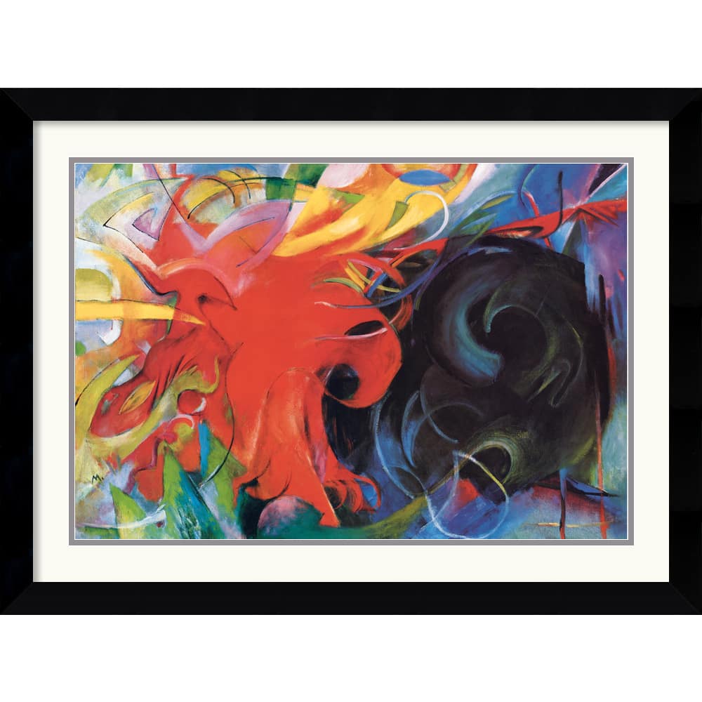 Franz Marc 'Kampfende Formen 1914 (Fighting Forms)' Framed Art Print