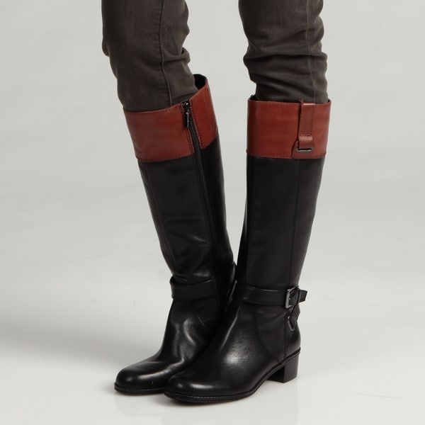 Shop Bandolino Women&#39;s &#39;Cazadora&#39; Leather Riding Boots FINAL SALE - Free Shipping Today ...