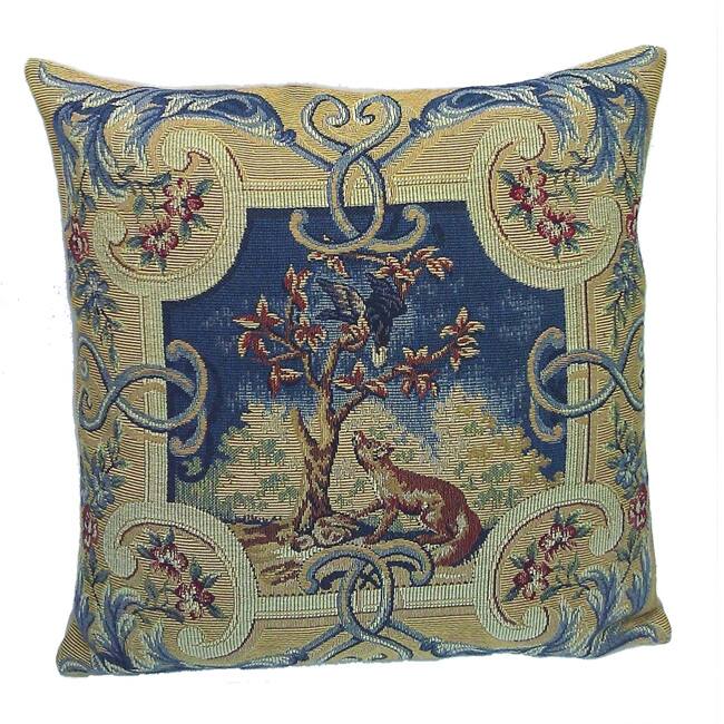 Corona Decor French Woven Animal print Poly Filled Decorative Pillow
