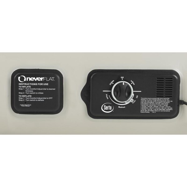 serta raised air mattress with neverflat ac pump