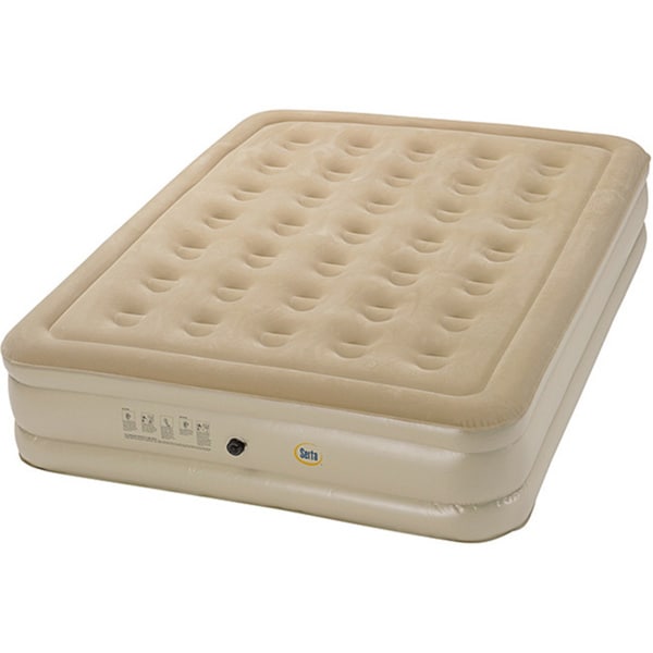 Shop Serta Raised Queen-size Airbed with External AC Pump - On Sale ...