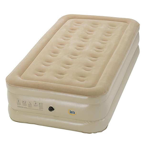 Serta Raised Twin-size Airbed with External AC Pump