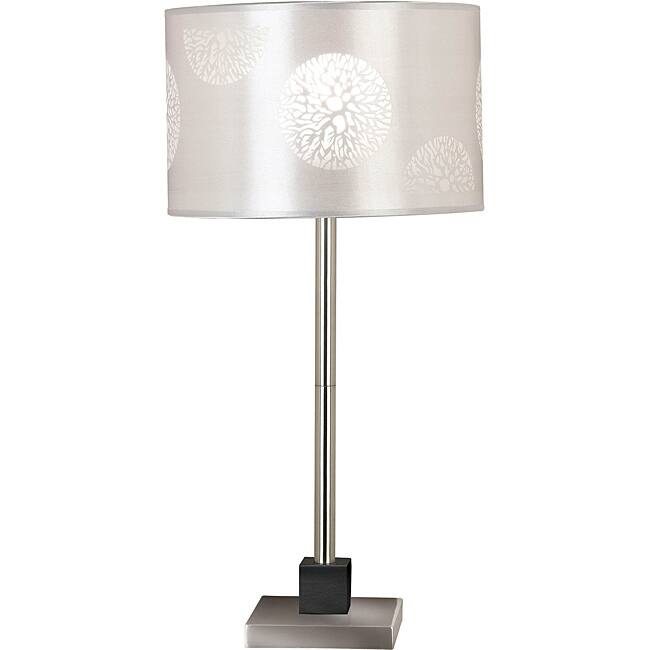 Hyde 26-inch Brushed Steel Table Lamp