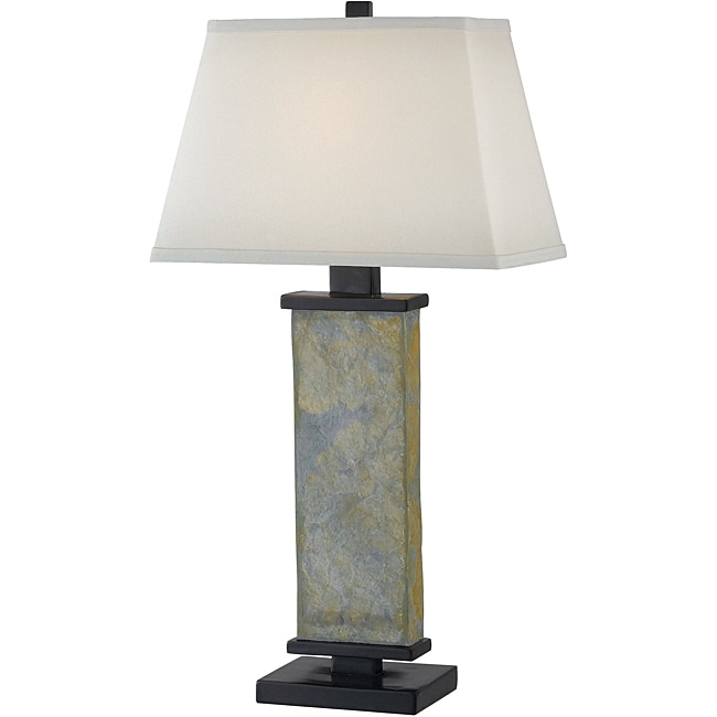 Logan 29-inch Natural Slate Table Lamp - Free Shipping Today ...