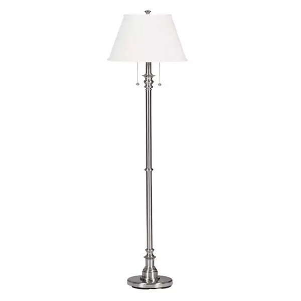 Davies 60-inch Brushed Steel Floor Lamp