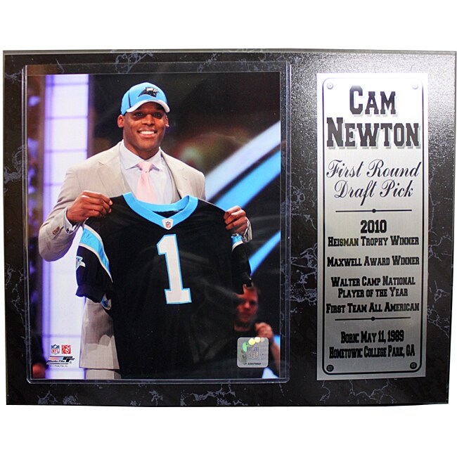 Carolina Panthers Cam Newton Stat Plaque