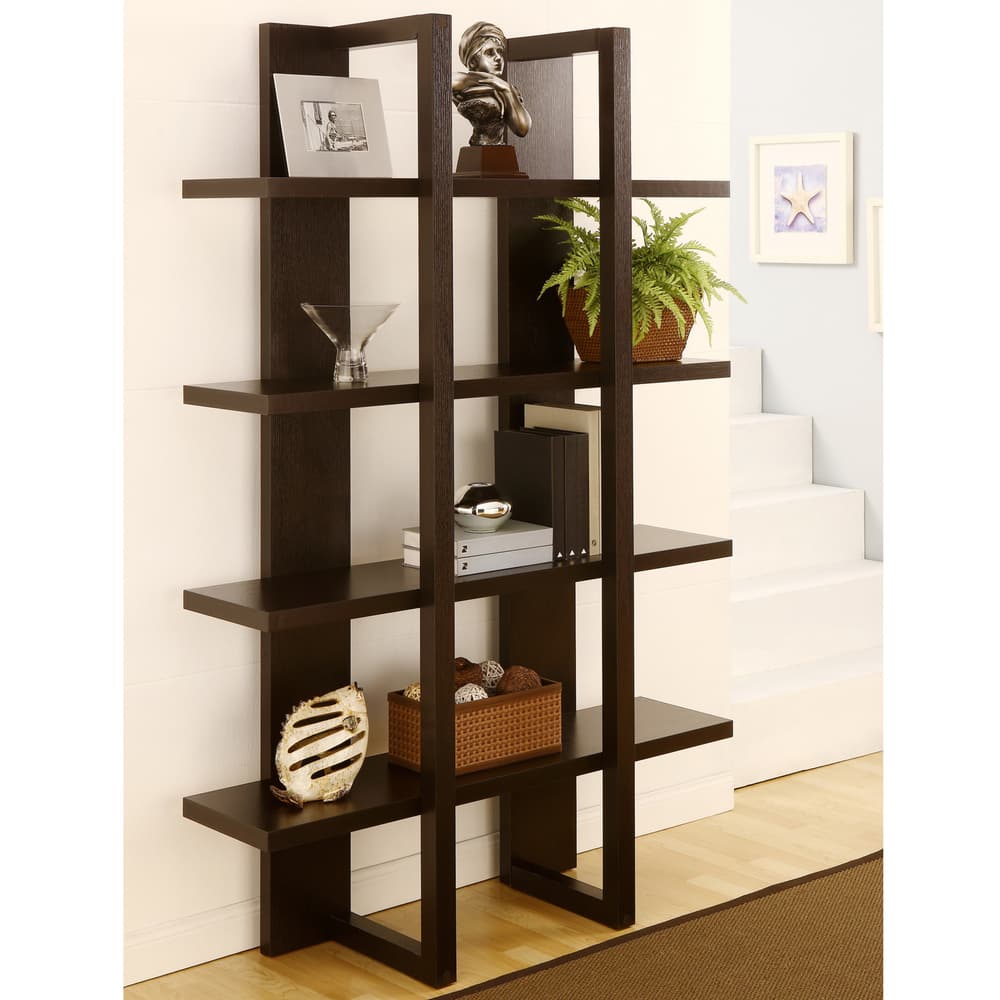 Furniture of America Ellise 4-shelf Display Stand/ Storage Cabinet