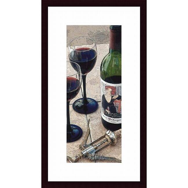 Tracey Renee 'Mademoiselles Cabernet' Framed Print - Black