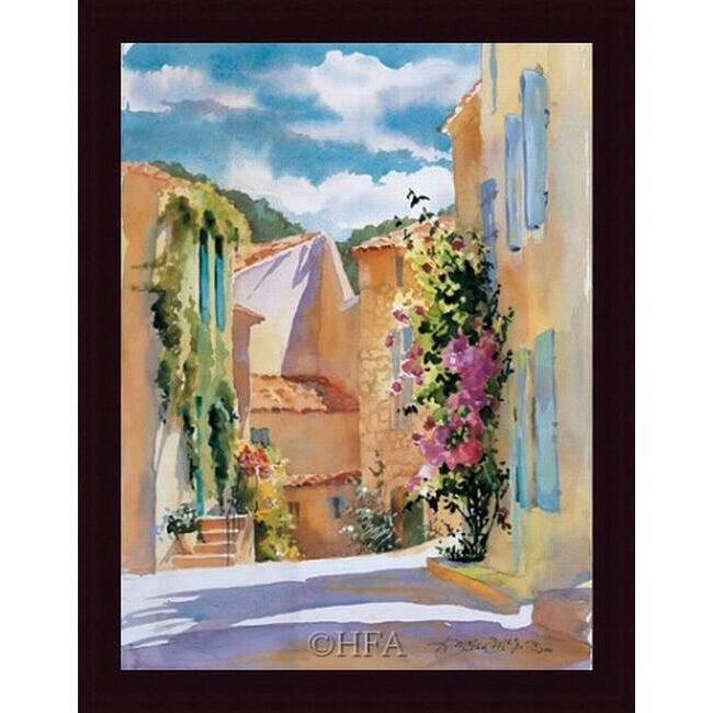 Karen McLean-McGaw 'Coastal Village' Framed Print