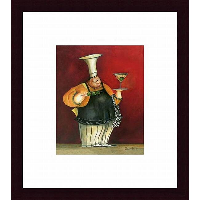 Jennifer Garant 'Martini For You' Framed Print Art - Black