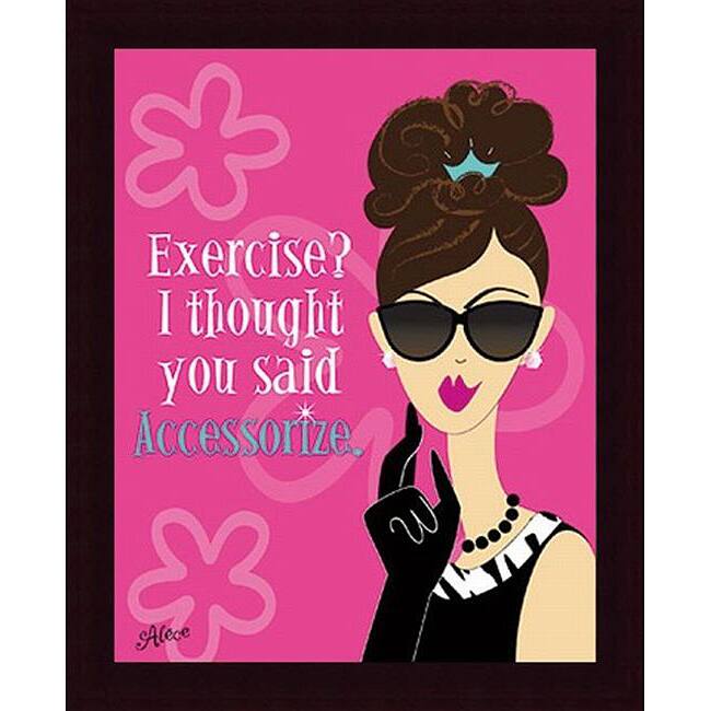 Alece Birnbach 'Exercise' Framed Print