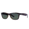 Ray-Ban New Wayfarer RB2132 Unisex Havana Frame Green Lens Sunglasses