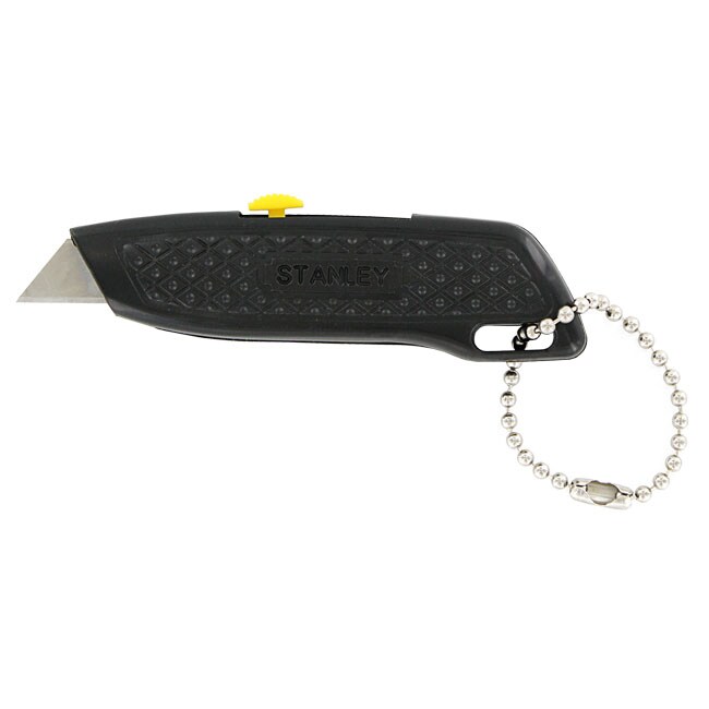 Stanley Mitey Portable Mini Pocket Key Chain Knife (pack Of 10) (BlackMiniature utility knife Attaches to a key chainCompact designPlastic handle and metal bladeBlade type Heavy duty retractable bladeDimensions 3 inches long x 0.75 inches wide x 0.25 in